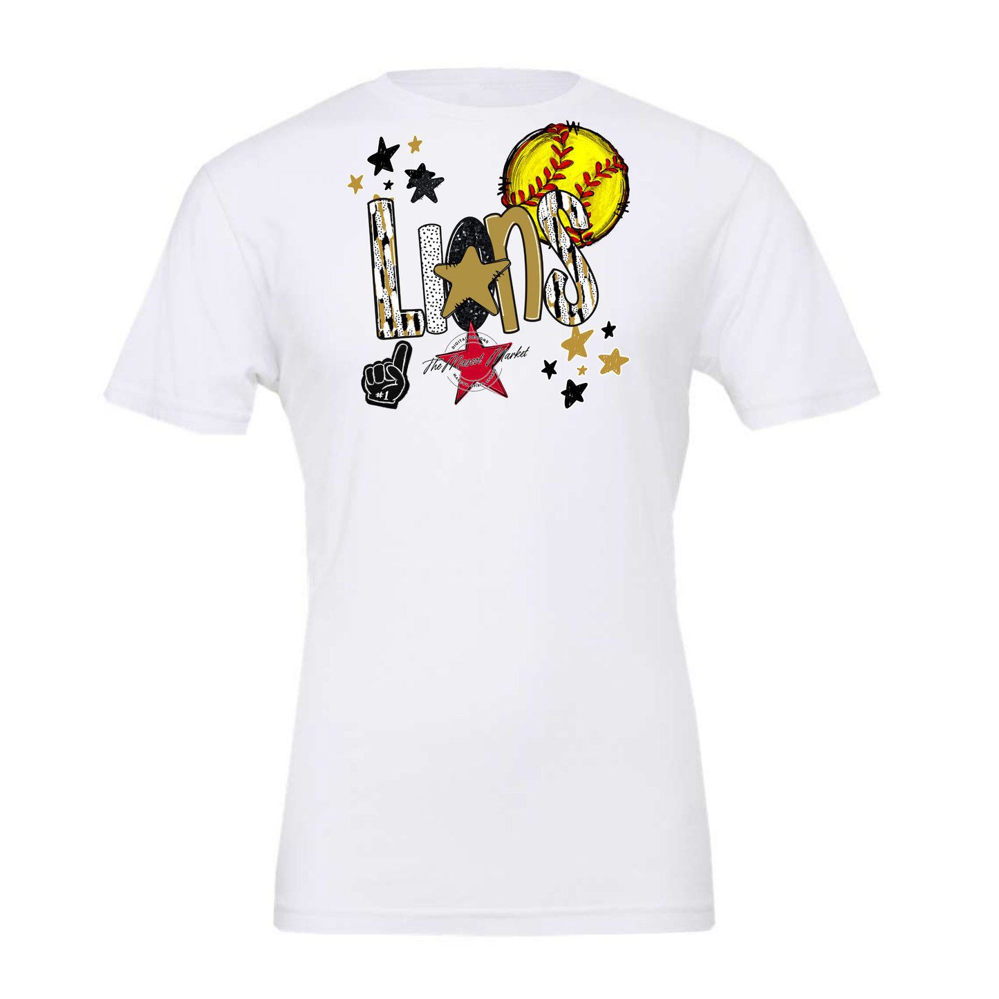 Lions Softball Scrape-Gold