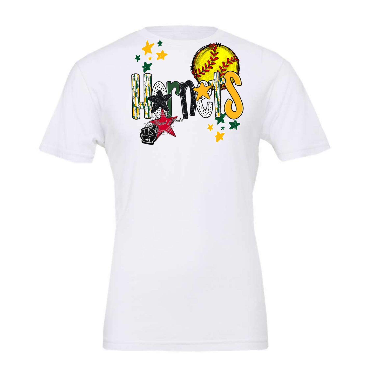 Hornets Softball Scrape-Green-Yellow