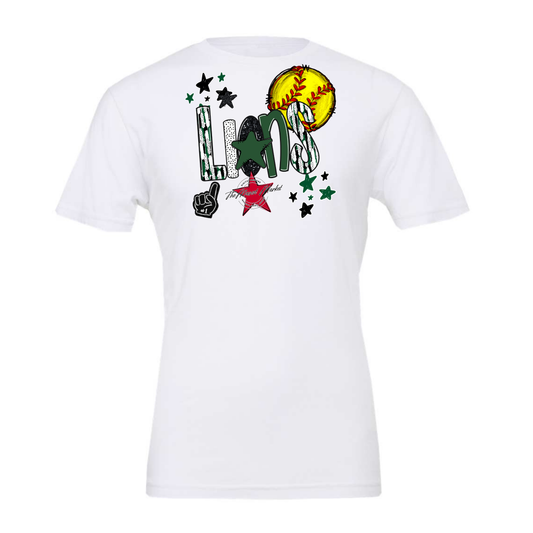 Lions Softball Scrape-Green