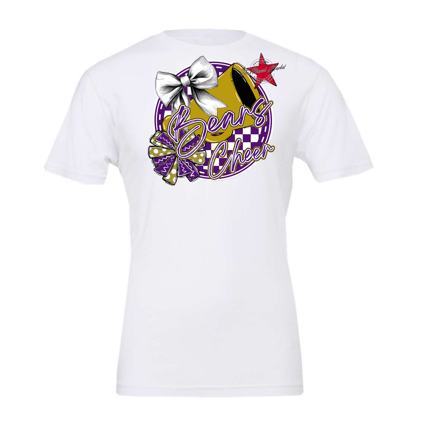 Bears Circle Cheer Design-Purple-Gold