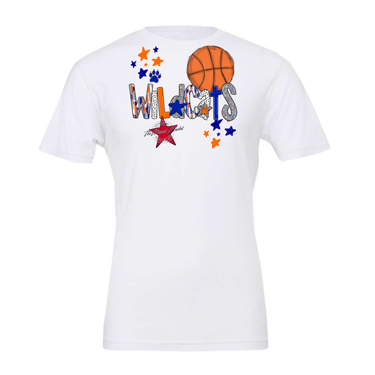 Wildcats Basketball Scrape-Blue-Orange