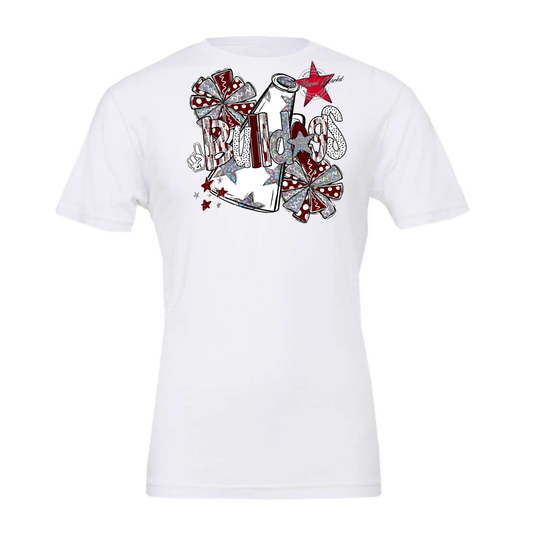 Bulldogs Cheer Megaphone Scrape-Maroon