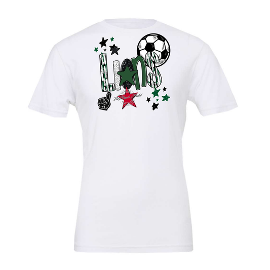 Lions Soccer Scrape-Green