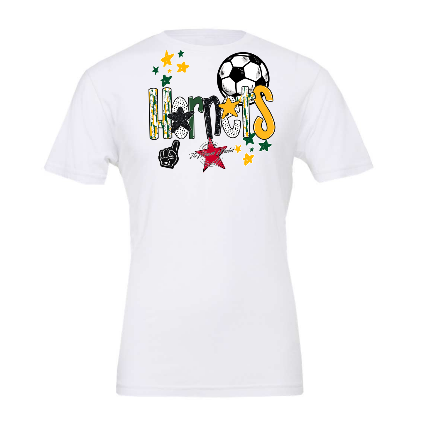 Hornets Soccer Scrape-Green-Yellow