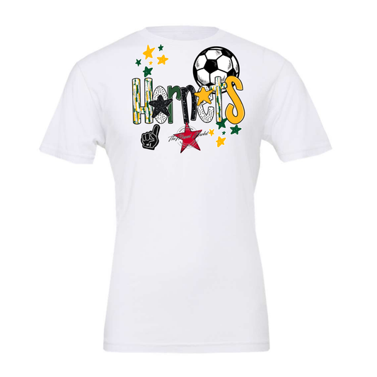 Hornets Soccer Scrape-Green-Yellow