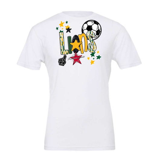 Lions Soccer Scrape-Green-Yellow