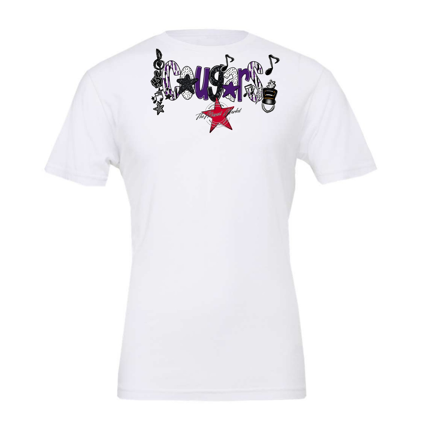 Cougars Band Scrape-Purple