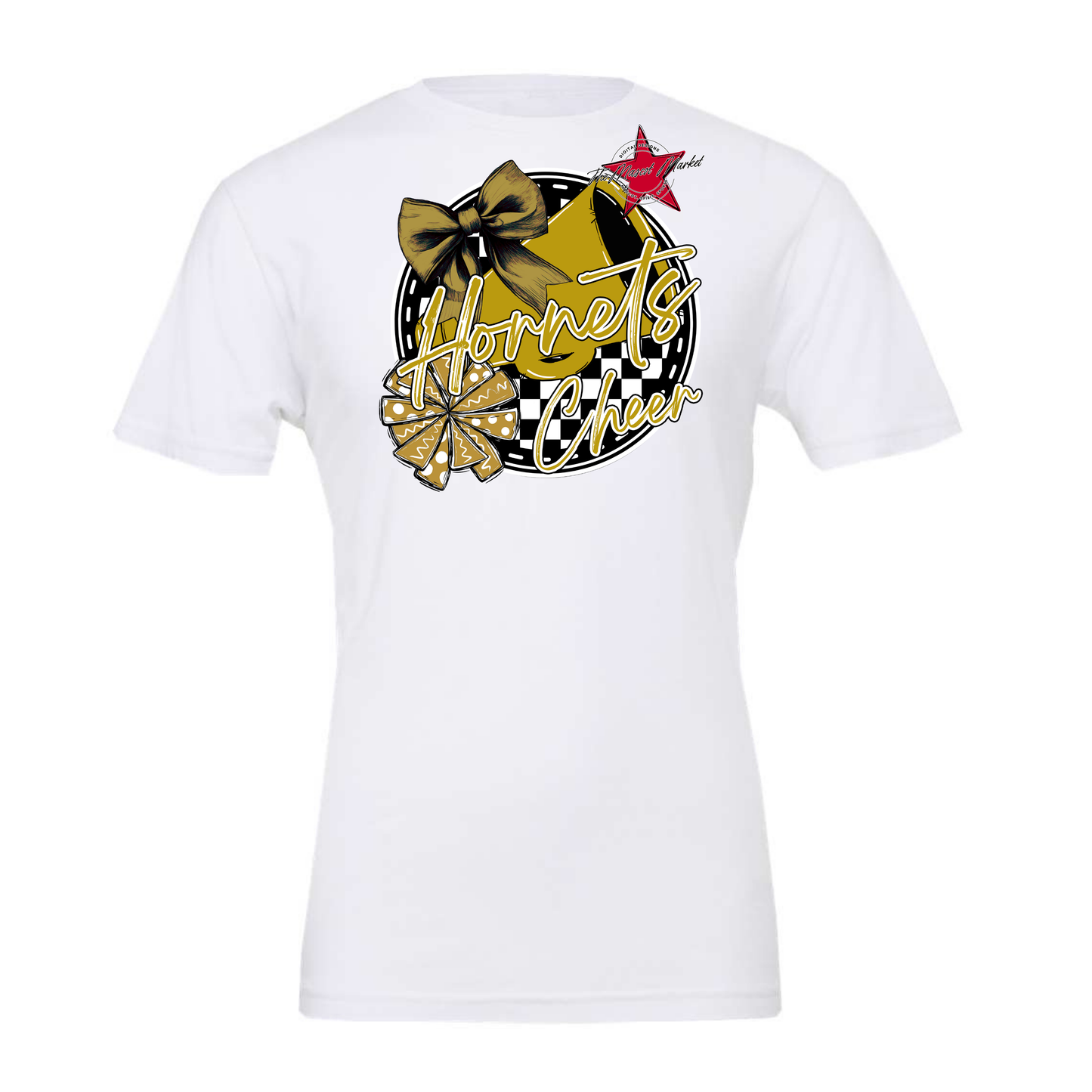 Hornets Circle Cheer Design-Gold