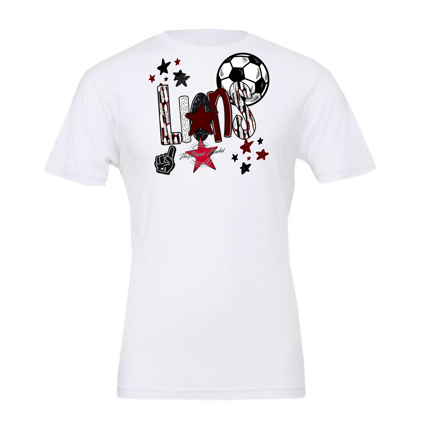 Lions Soccer Scrape-Maroon