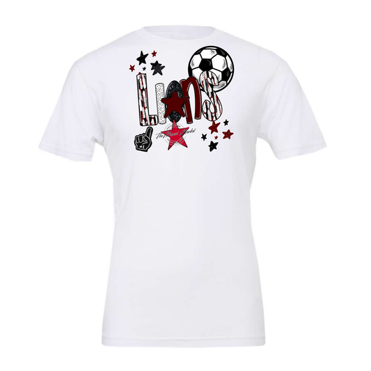 Lions Soccer Scrape-Maroon