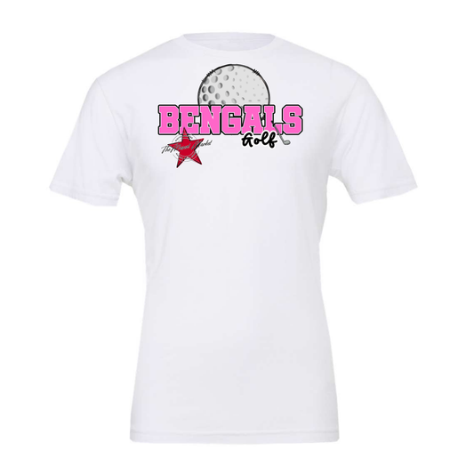 Bengals Varsity Golf-Baby Pink