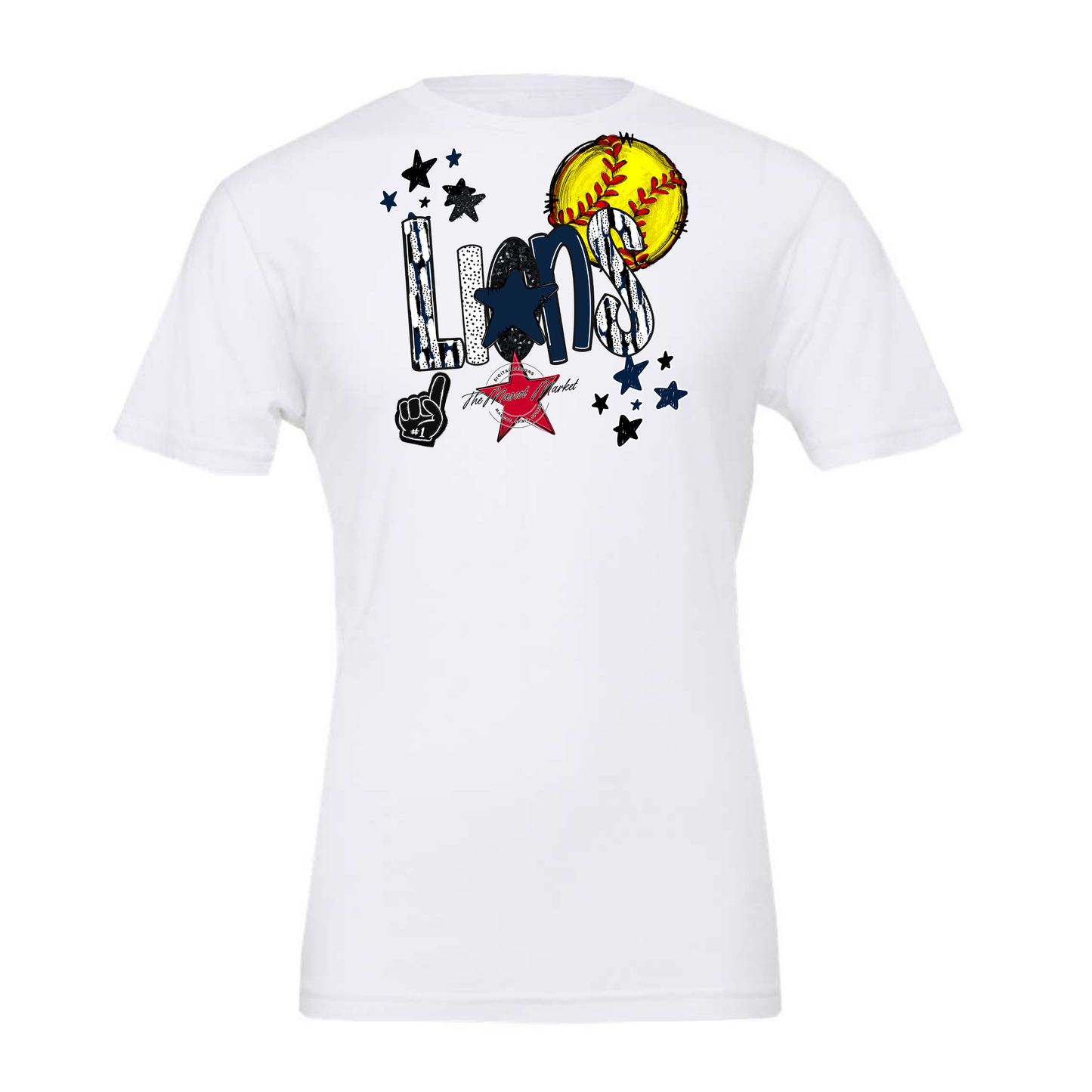 Lions Softball Scrape-Navy