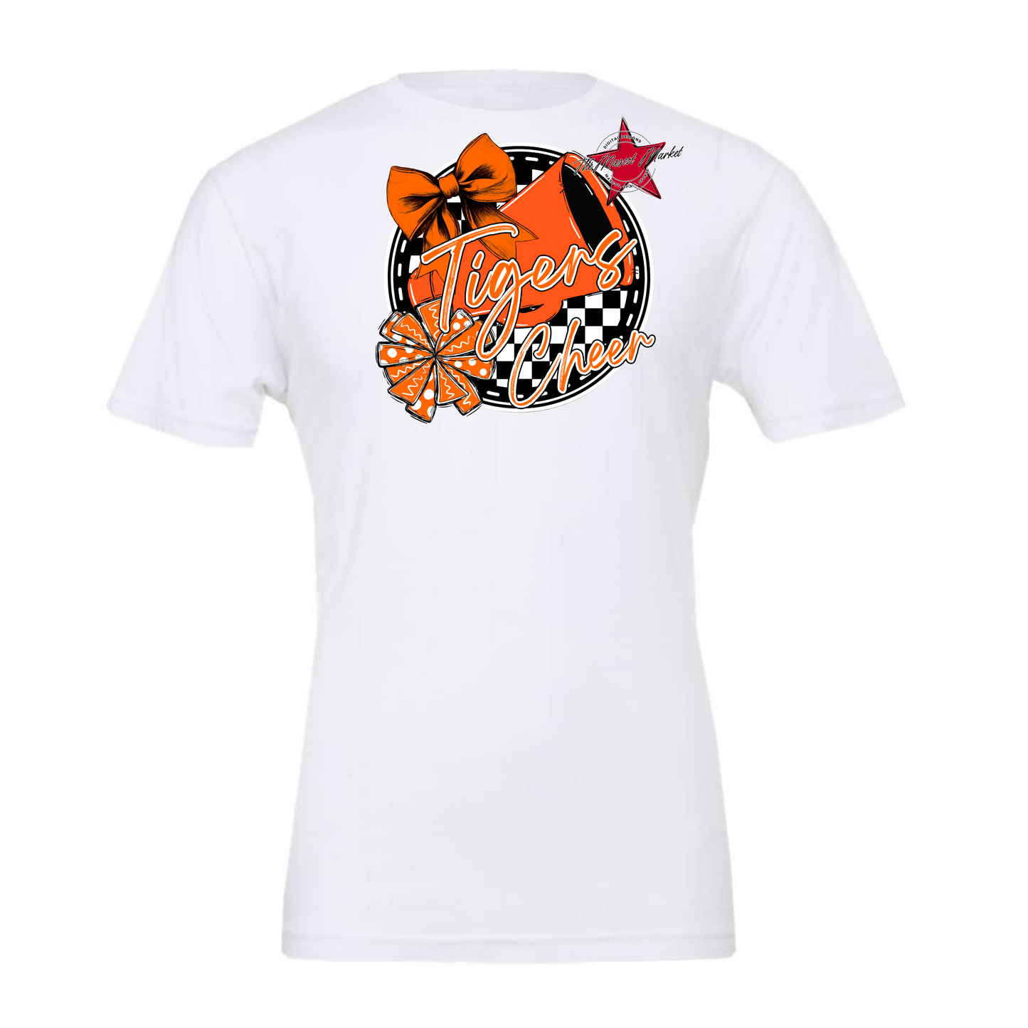 Tigers Circle Cheer Design-Orange