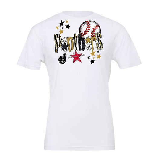 Panthers Baseball Scrape-Gold