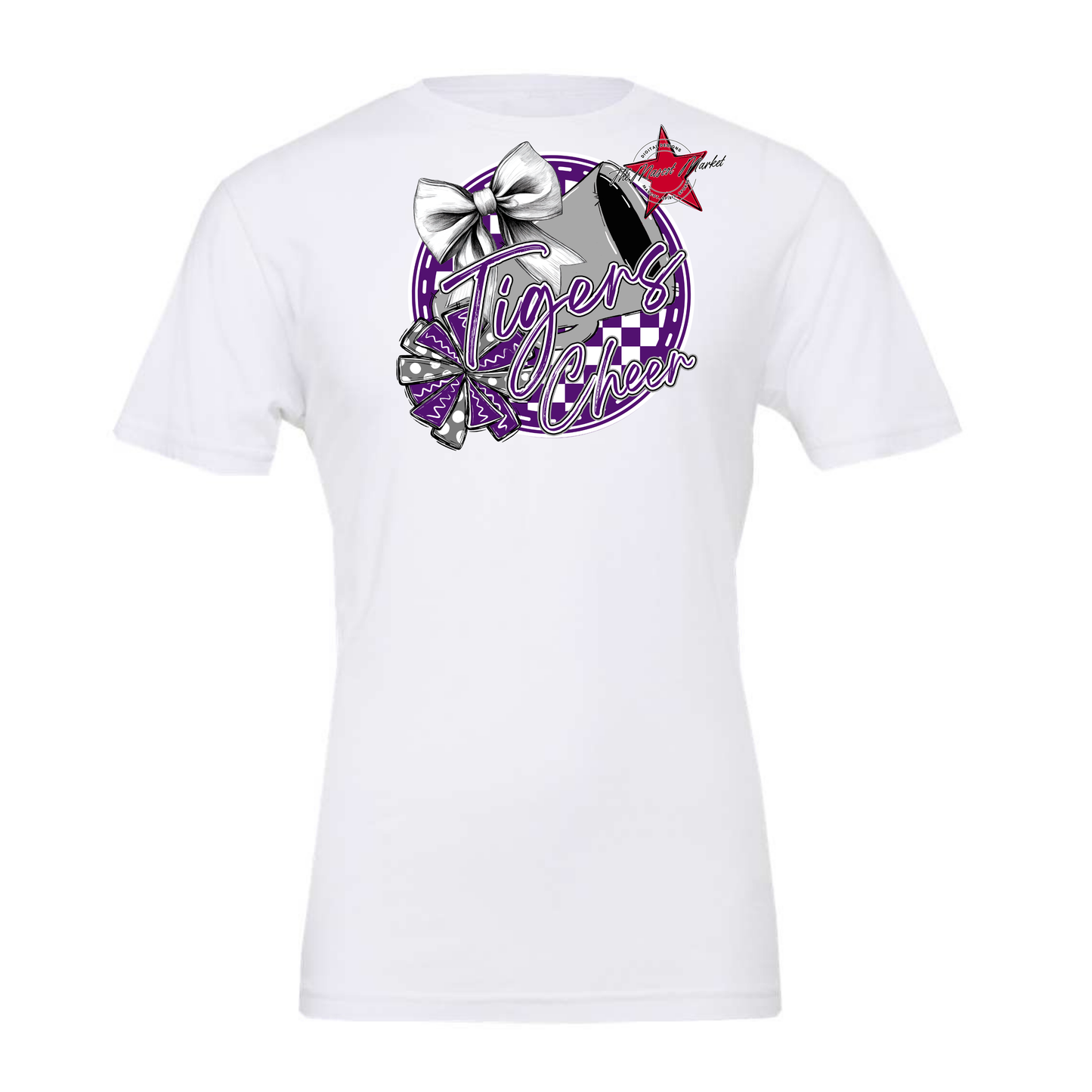 Tigers Circle Cheer Design-Purple-Grey