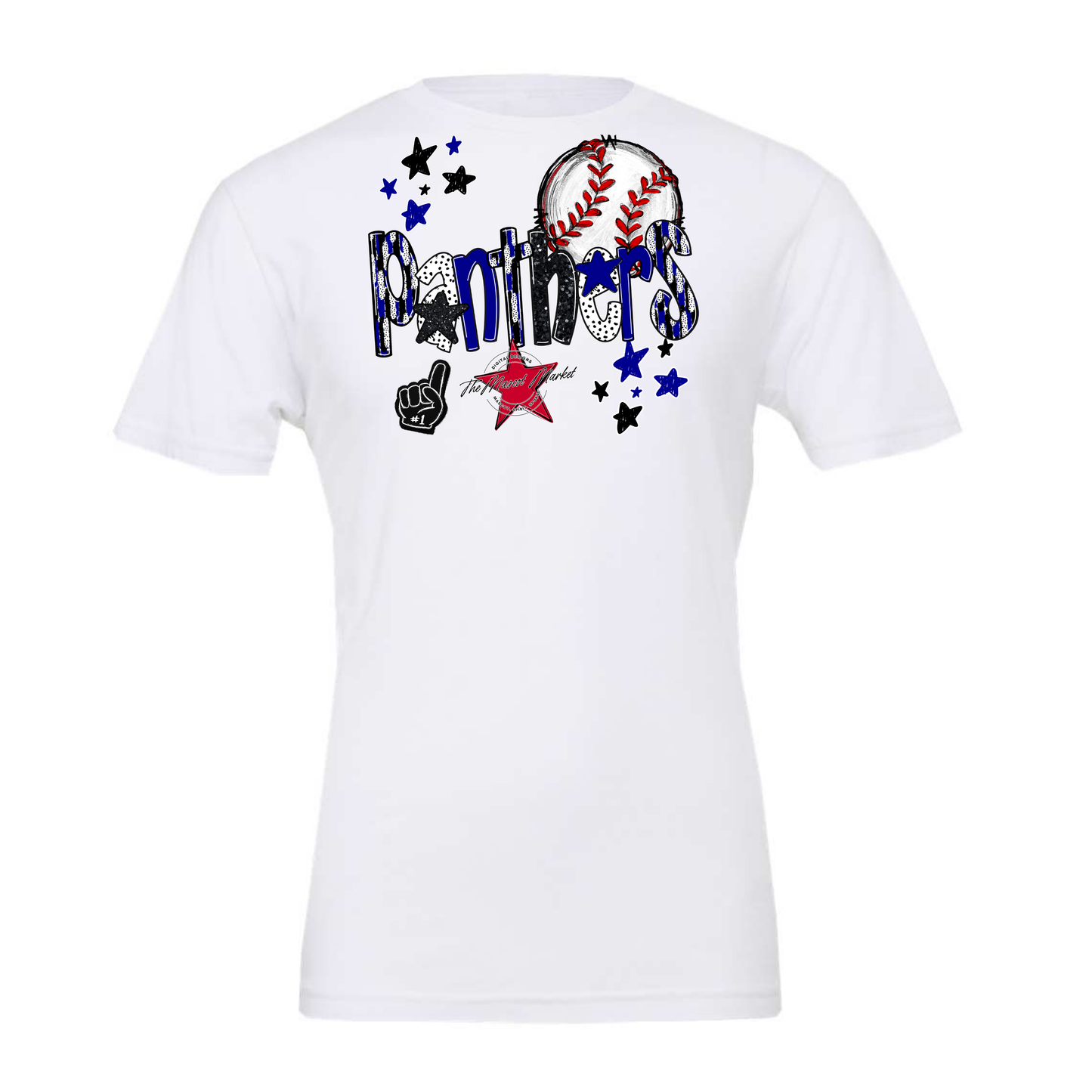 Panthers Baseball Scrape-Blue