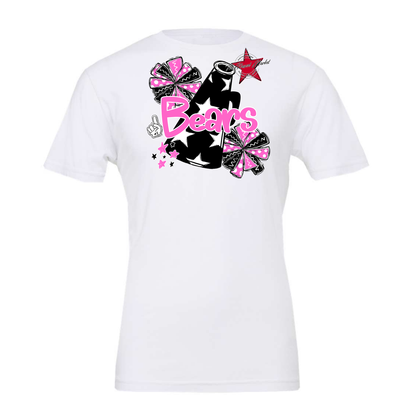 Bears Megaphone Alpha Design-Baby Pink