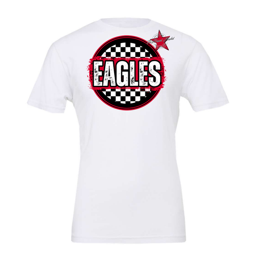 Eagles Circle Design-Red