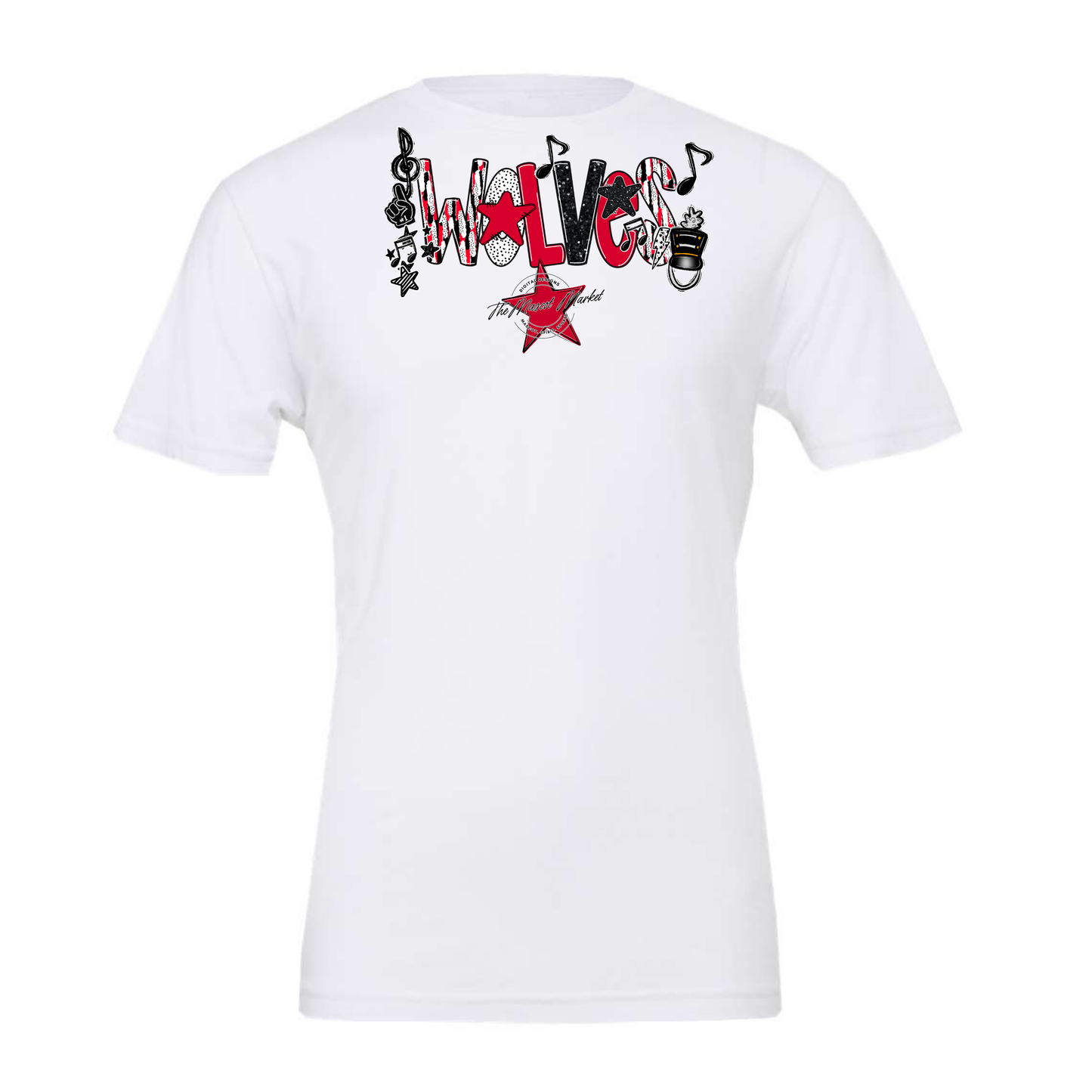 Wolves Band Scrape-Red