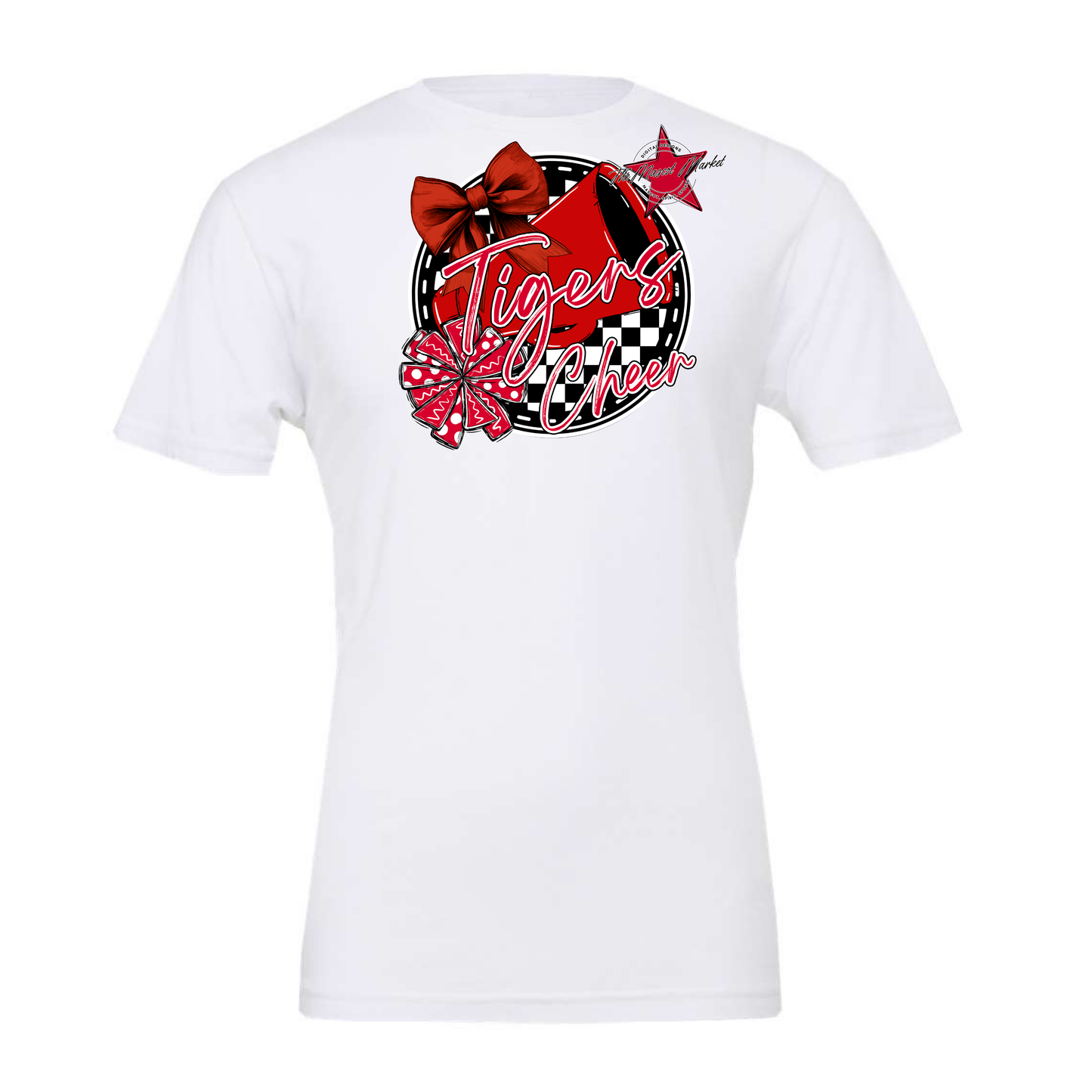 Tigers Circle Cheer Design-Red