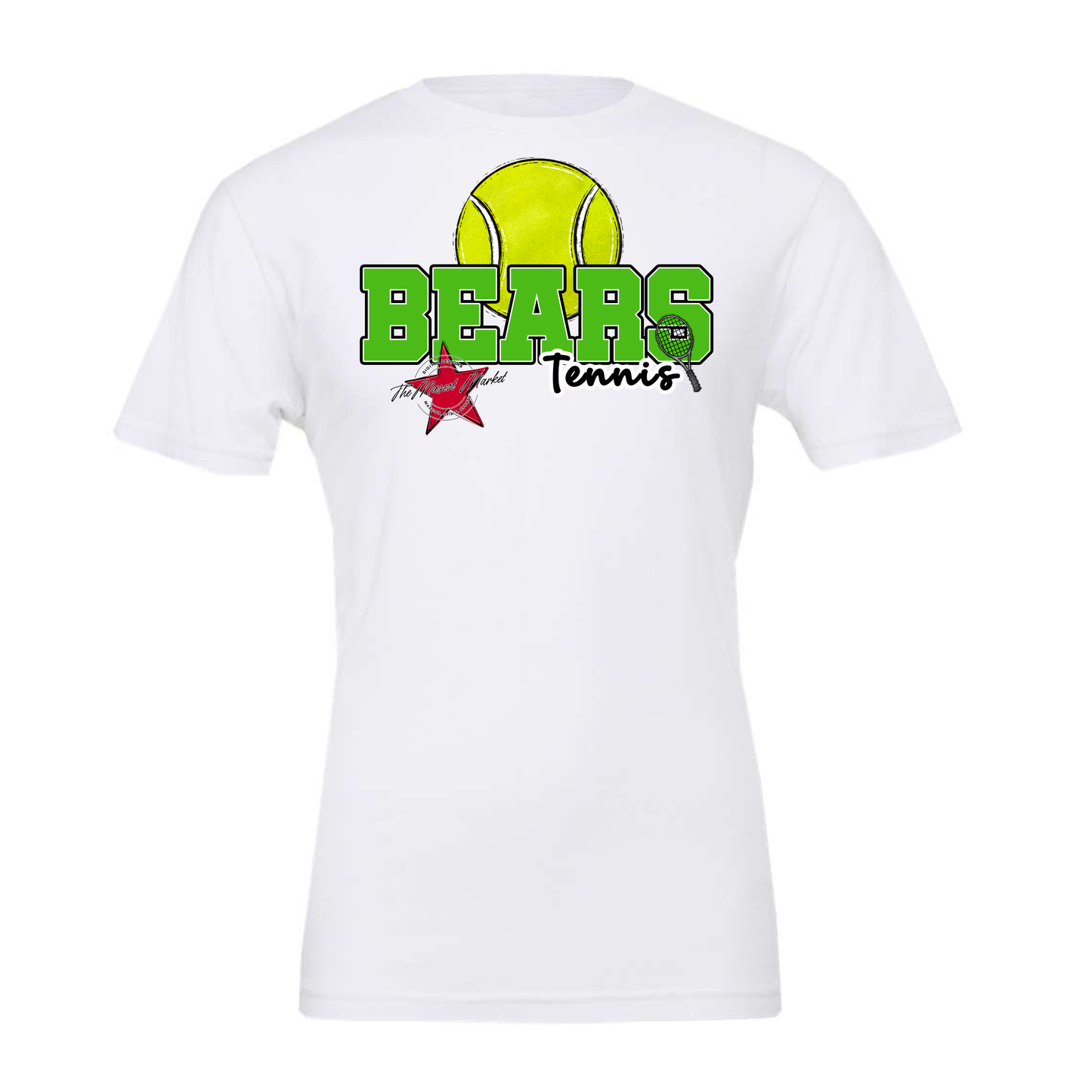 Bears Varsity Tennis Design-Bright Green