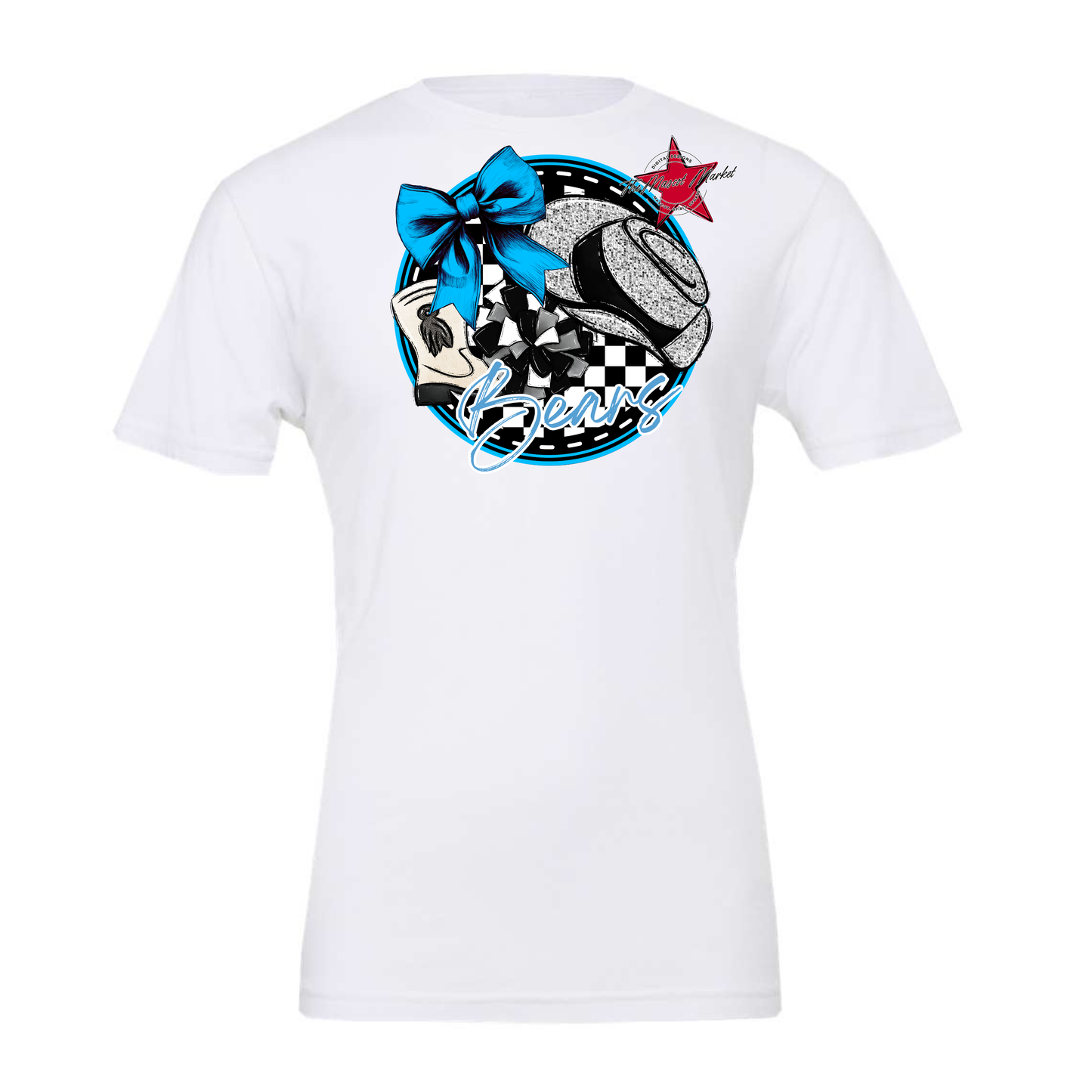 Bears Circle Drillteam Design-Carolina Blue