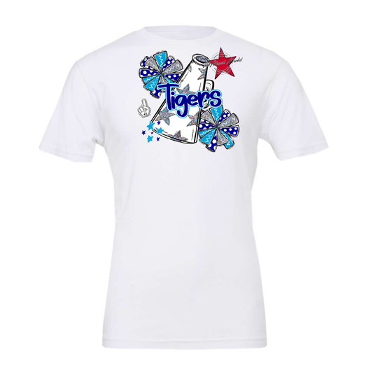 Tigers Alpha Megaphone Design-Blue-Carolina Blue