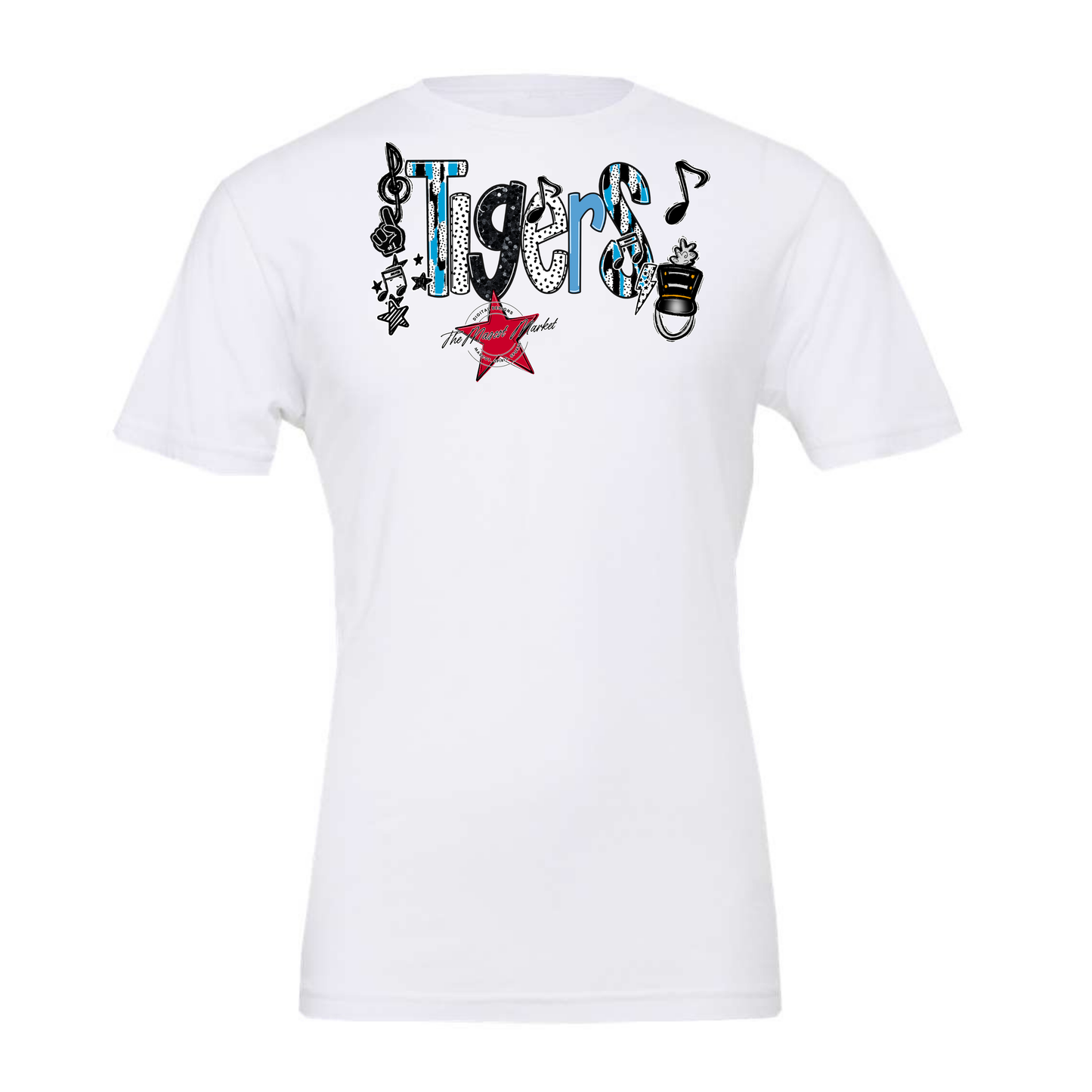 Tigers Band Scrape-Carolina Blue