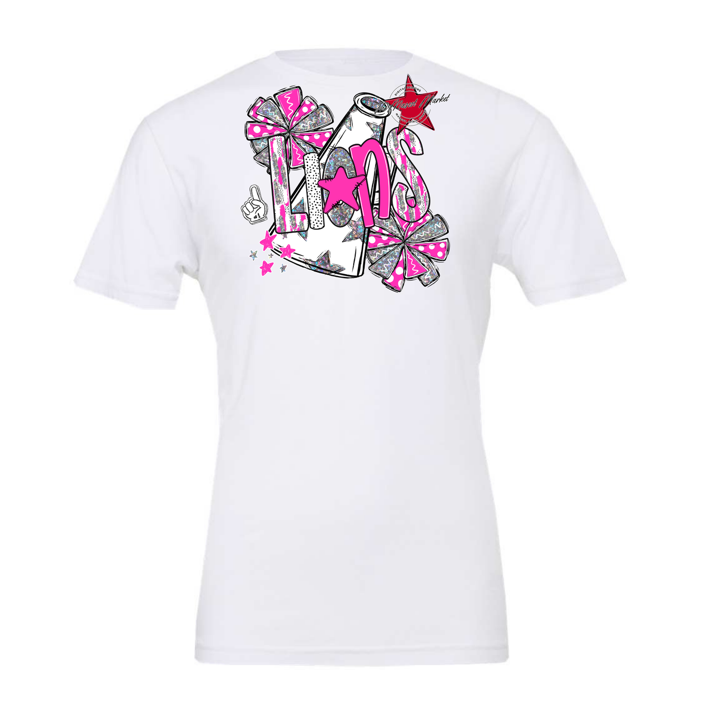 Lions Cheer Megaphone Scrape-Pink