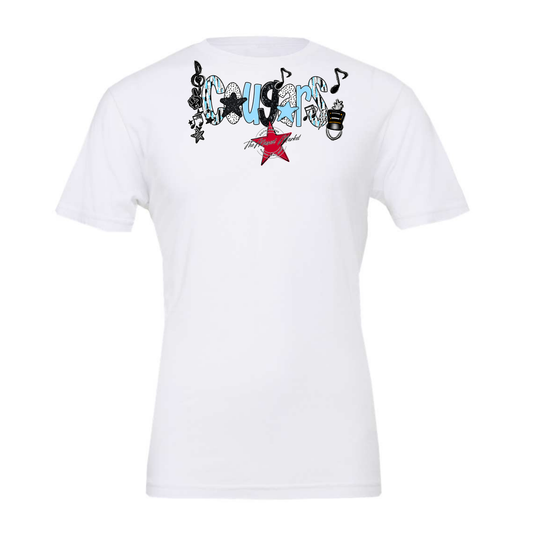 Cougars Band Scrape-Columbia Blue