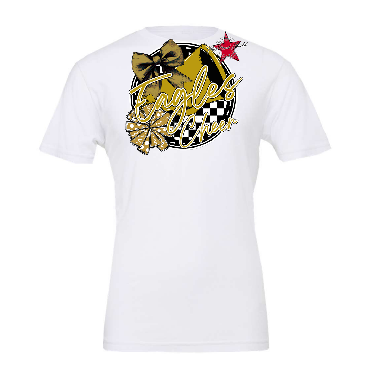 Eagles Circle Cheer Design-Gold