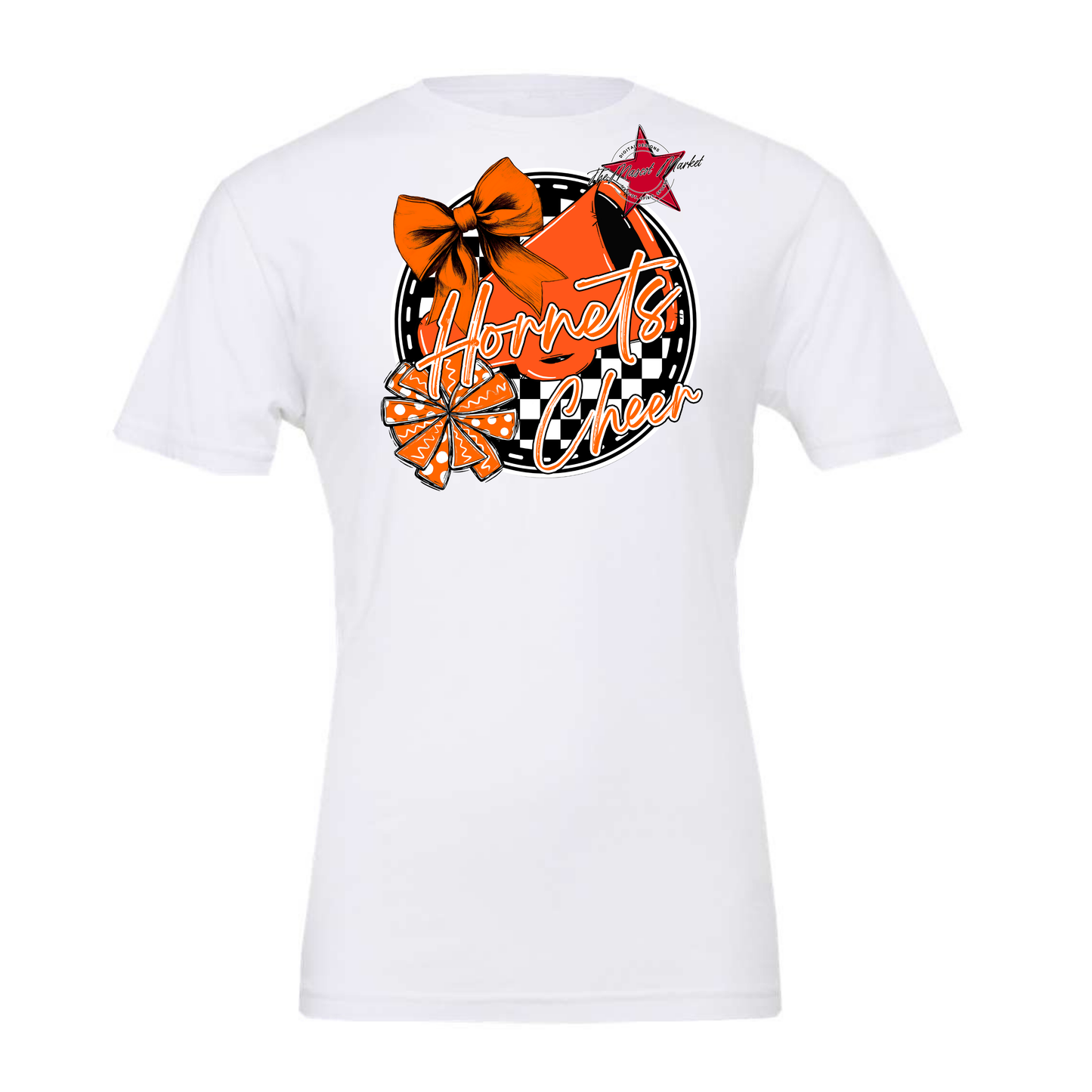 Hornets Circle Cheer Design-Orange