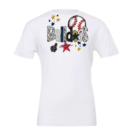 Bulldogs Baseball Scrape-Navy-Gold