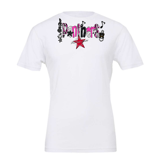 Panthers Band Scrape-Pink