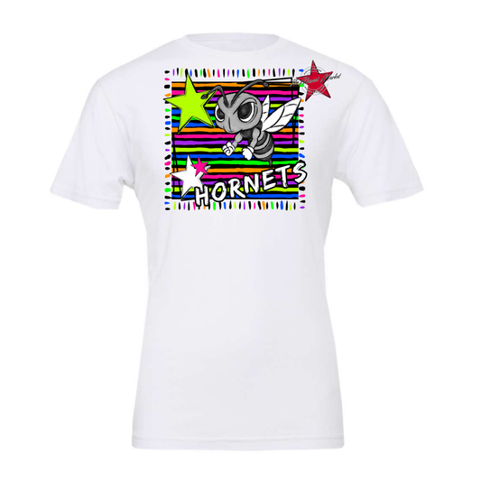 Hornets Mascot Frame-Neon Black