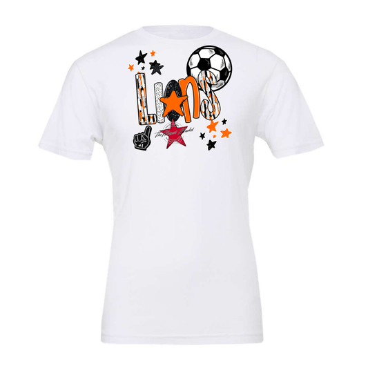 Lions Soccer Scrape-Orange