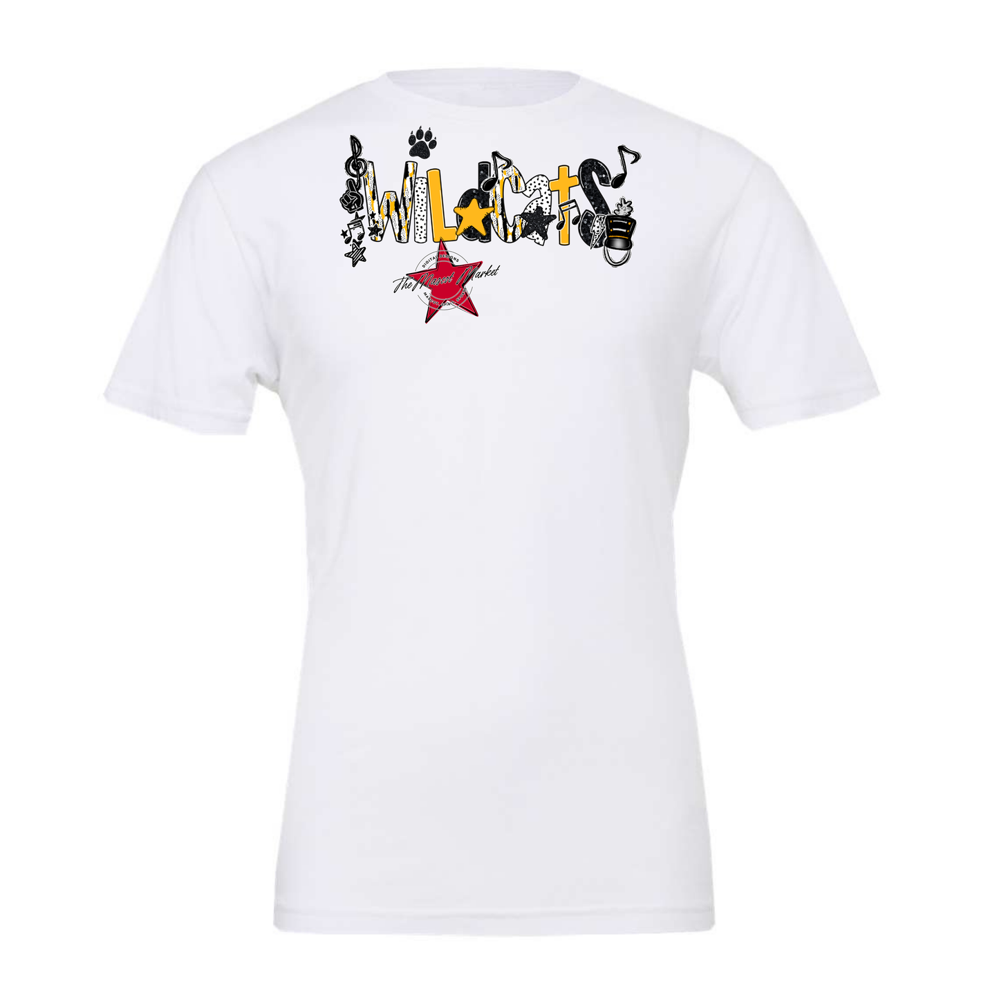 Wildcats Band Scrape-Yellow