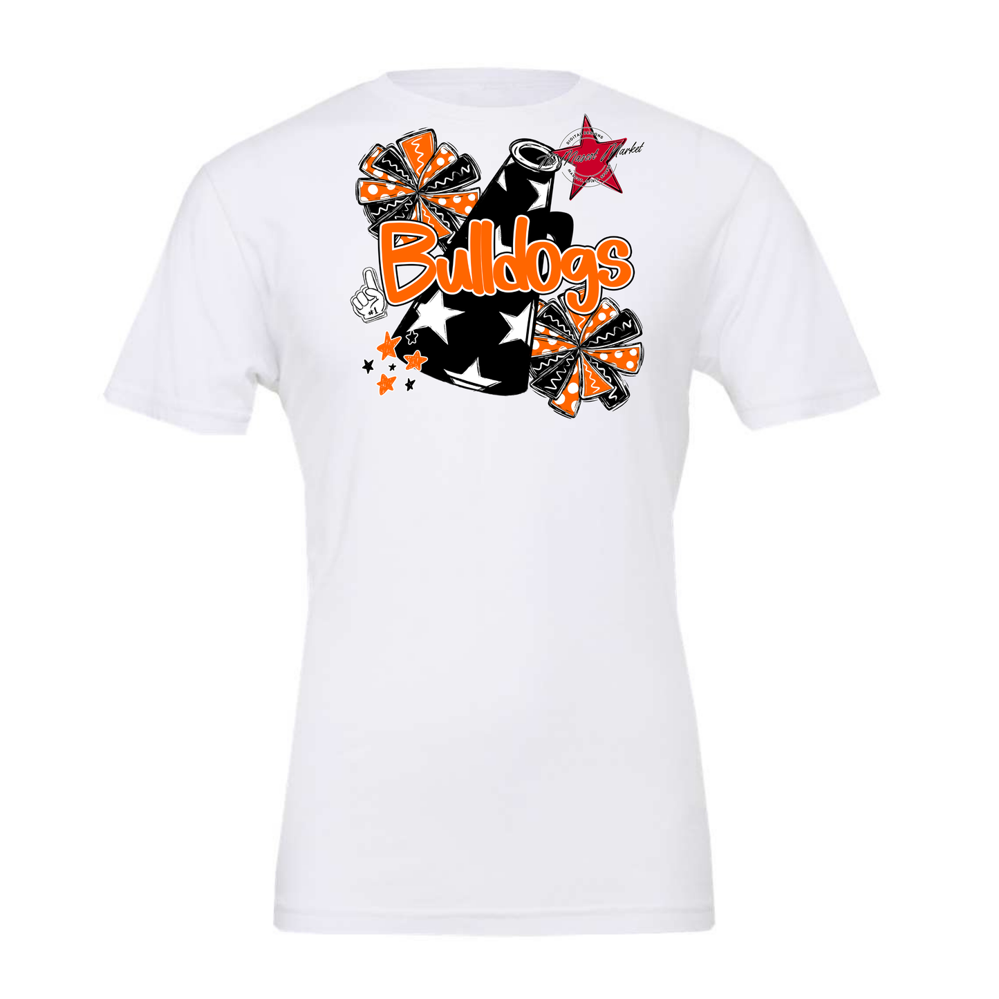 Bulldogs Alpha Megaphone Design-Orange