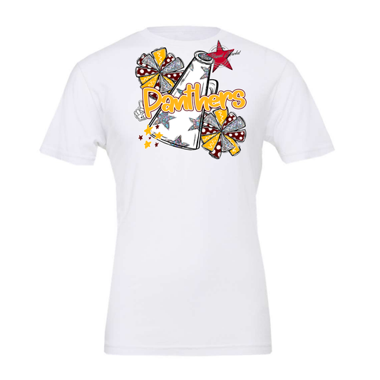 Panthers Alpha Megaphone Design-Maroon-Yellow