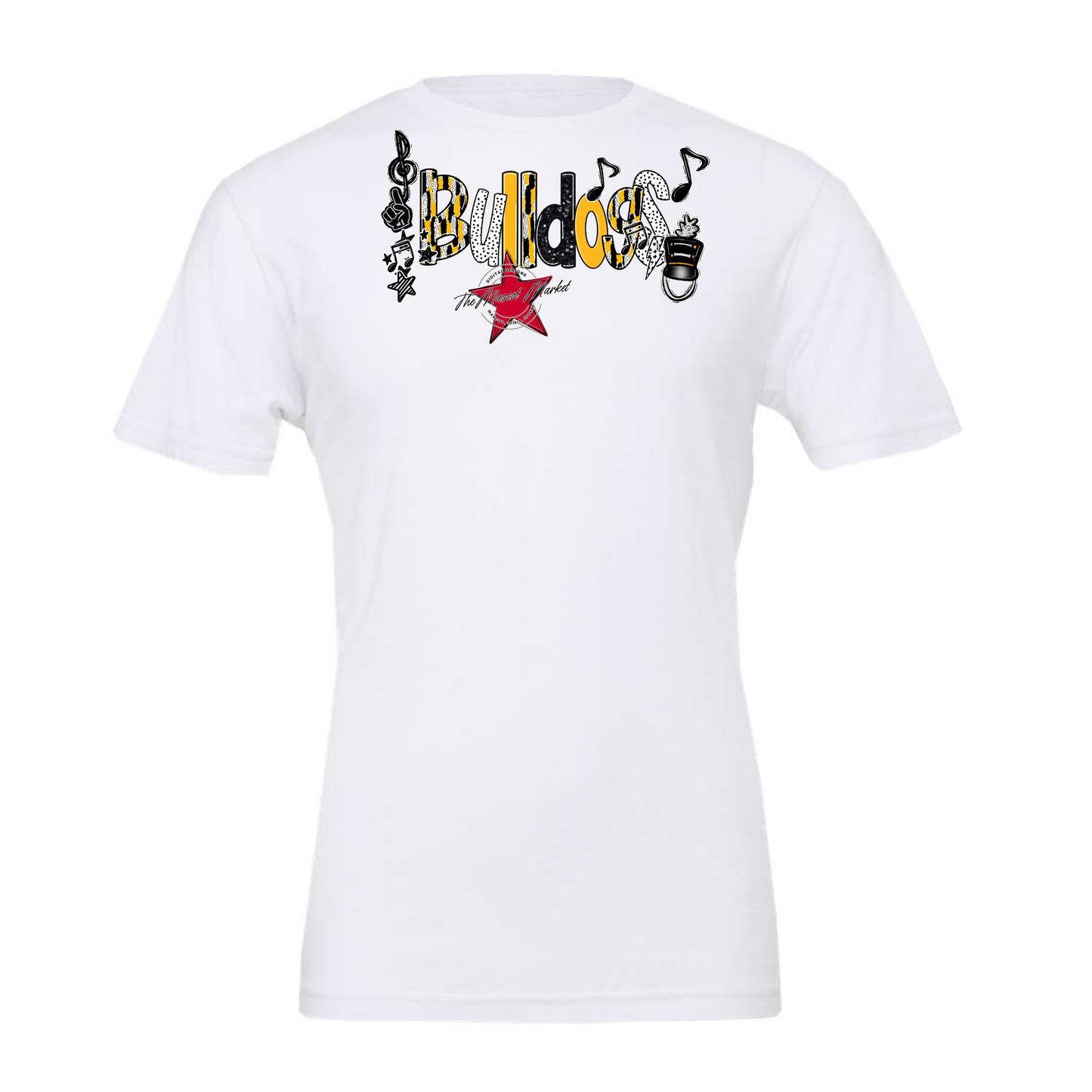 Bulldogs Band Scrape-Yellow