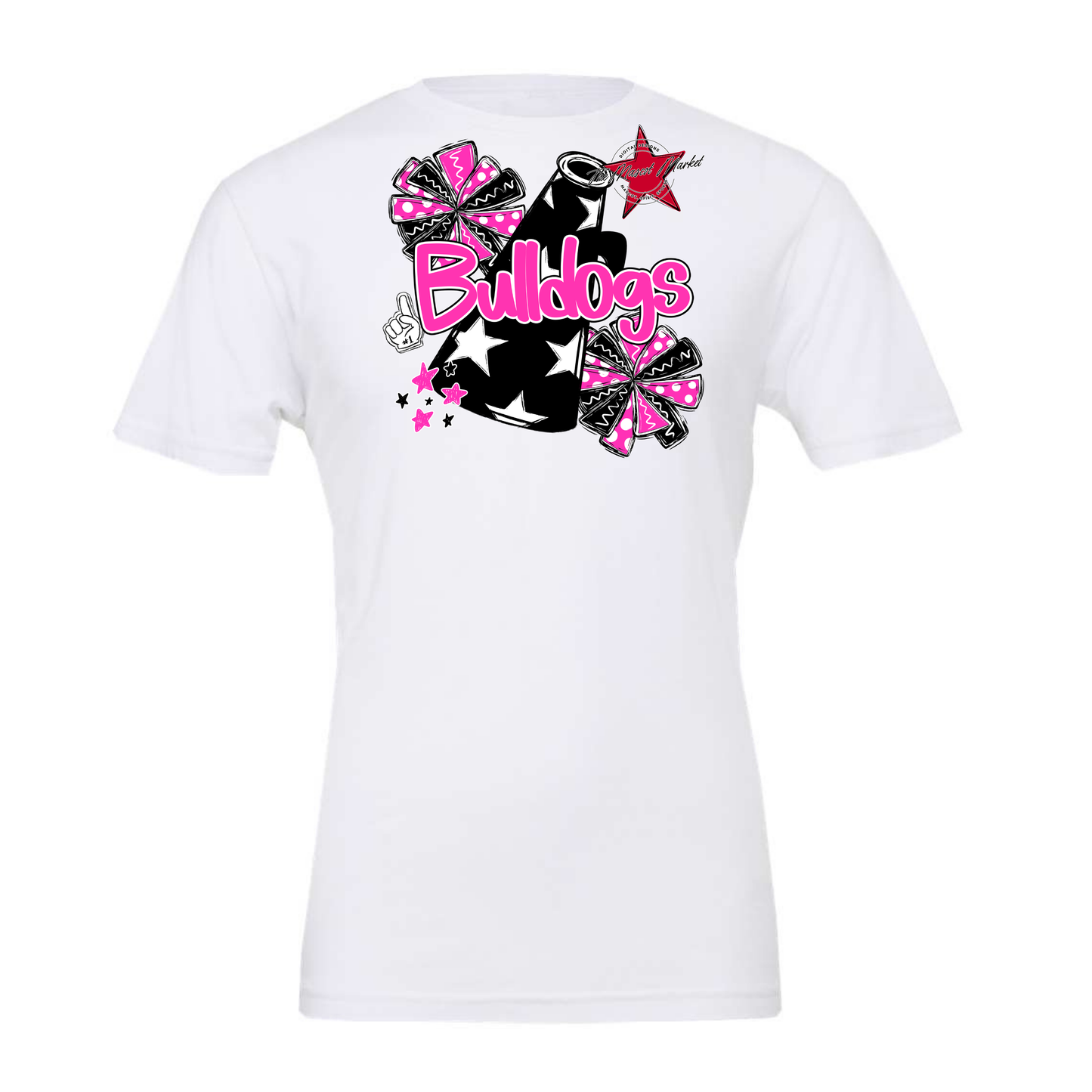 Bulldogs Alpha Megaphone Design-Pink