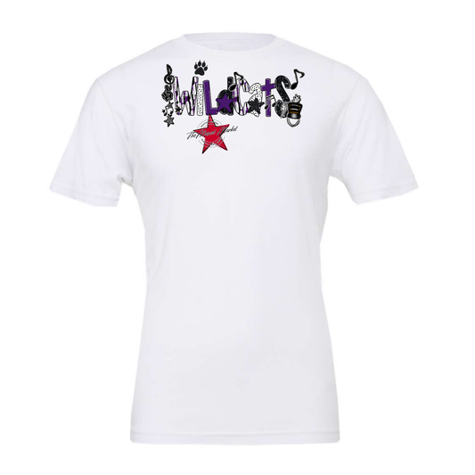 Wildcats Band Scrape-Purple