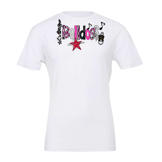 Bulldogs Band Scrape-Pink