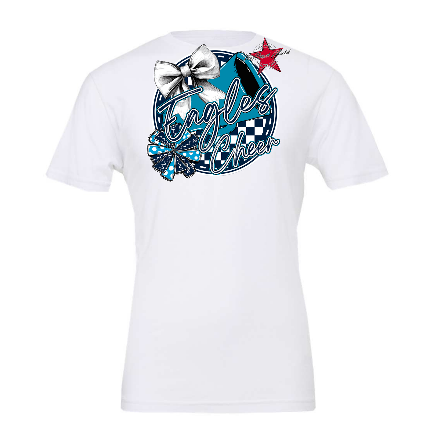 Eagles Circle Cheer Design-Navy-Carolina Blue