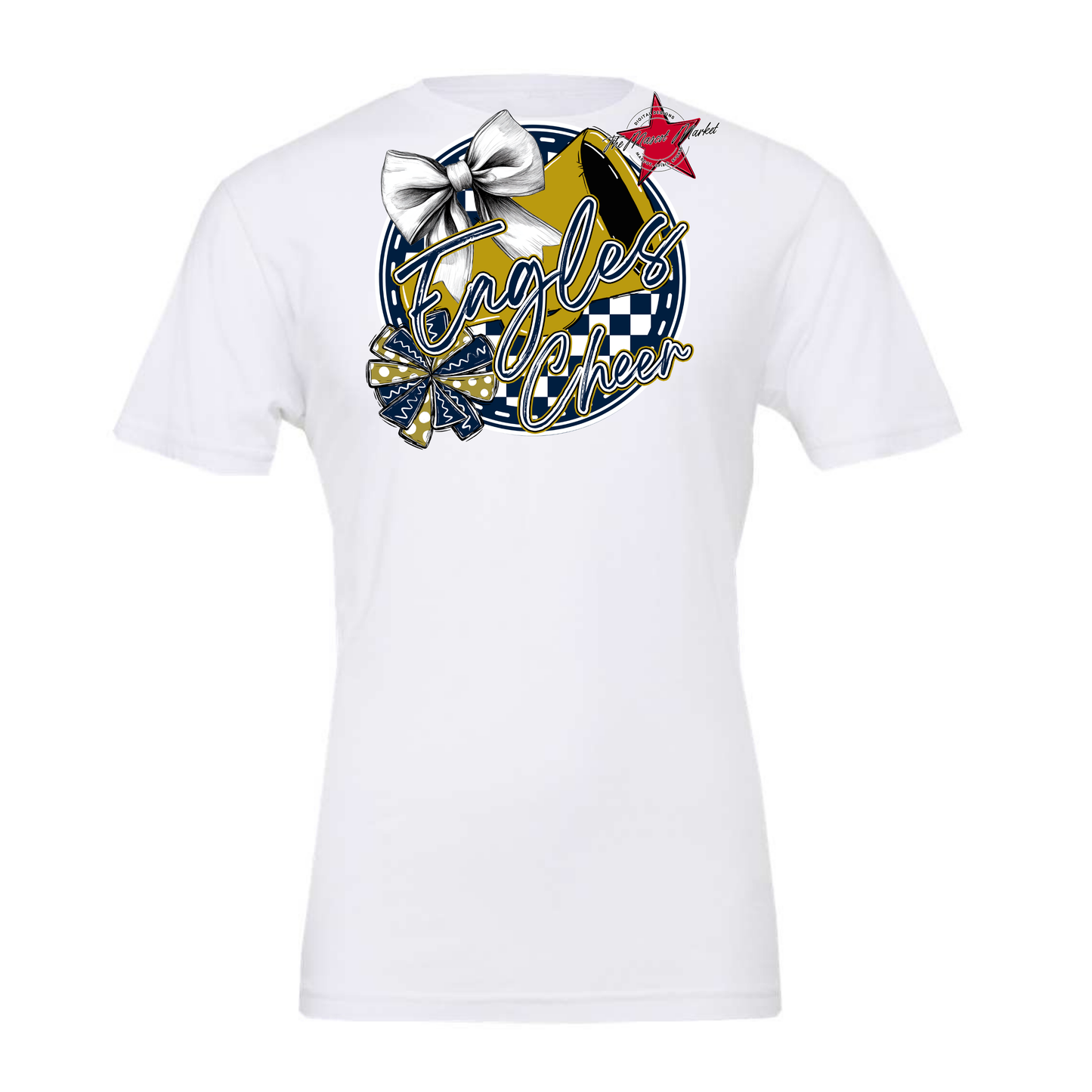 Eagles Circle Cheer Design-Navy-Gold