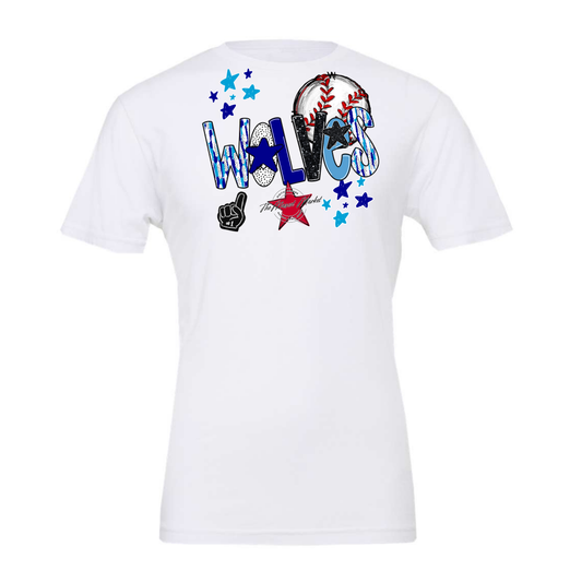 Wolves Baseball Scrape-Blue-Carolina Blue