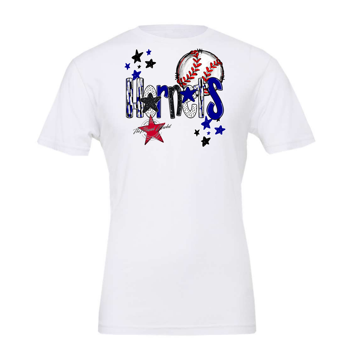 Hornets Baseball Scrape-Blue