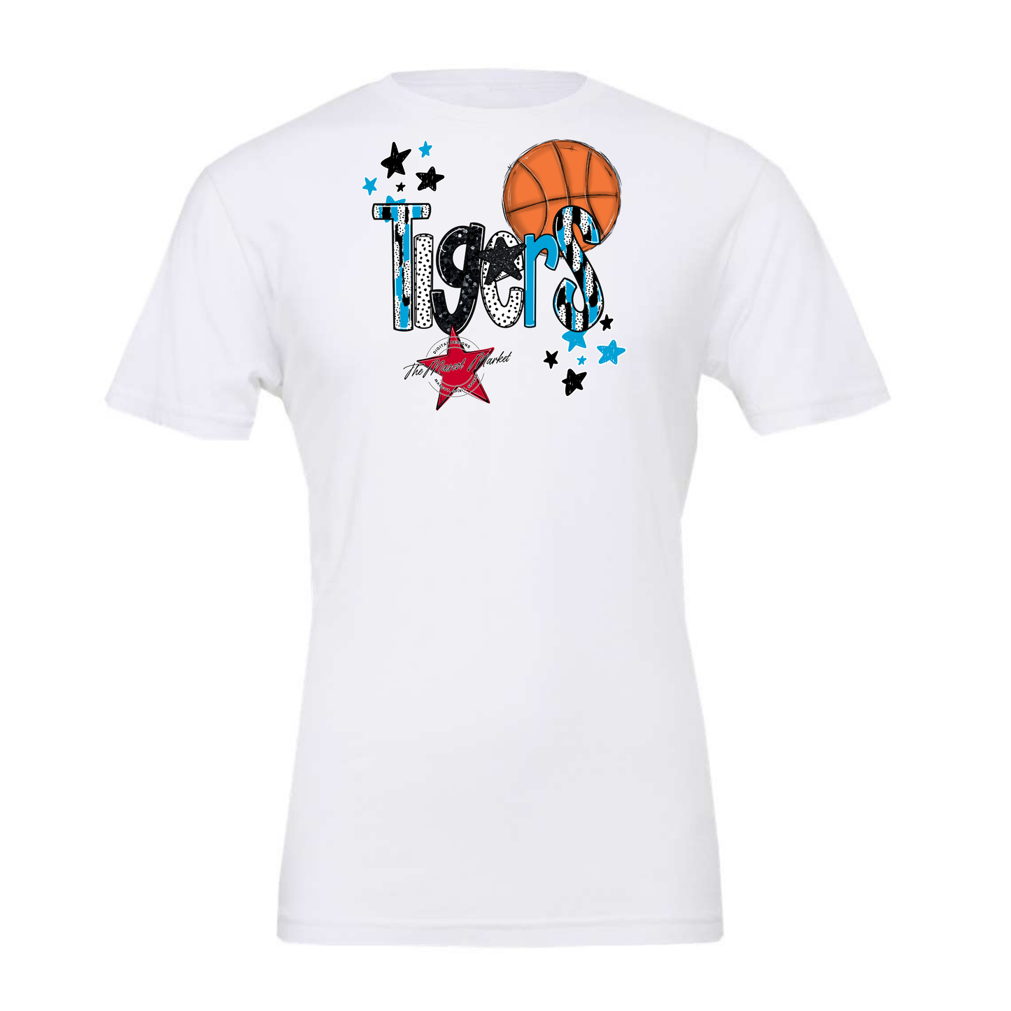 Tigers Basketball Scrape-Carolina Blue