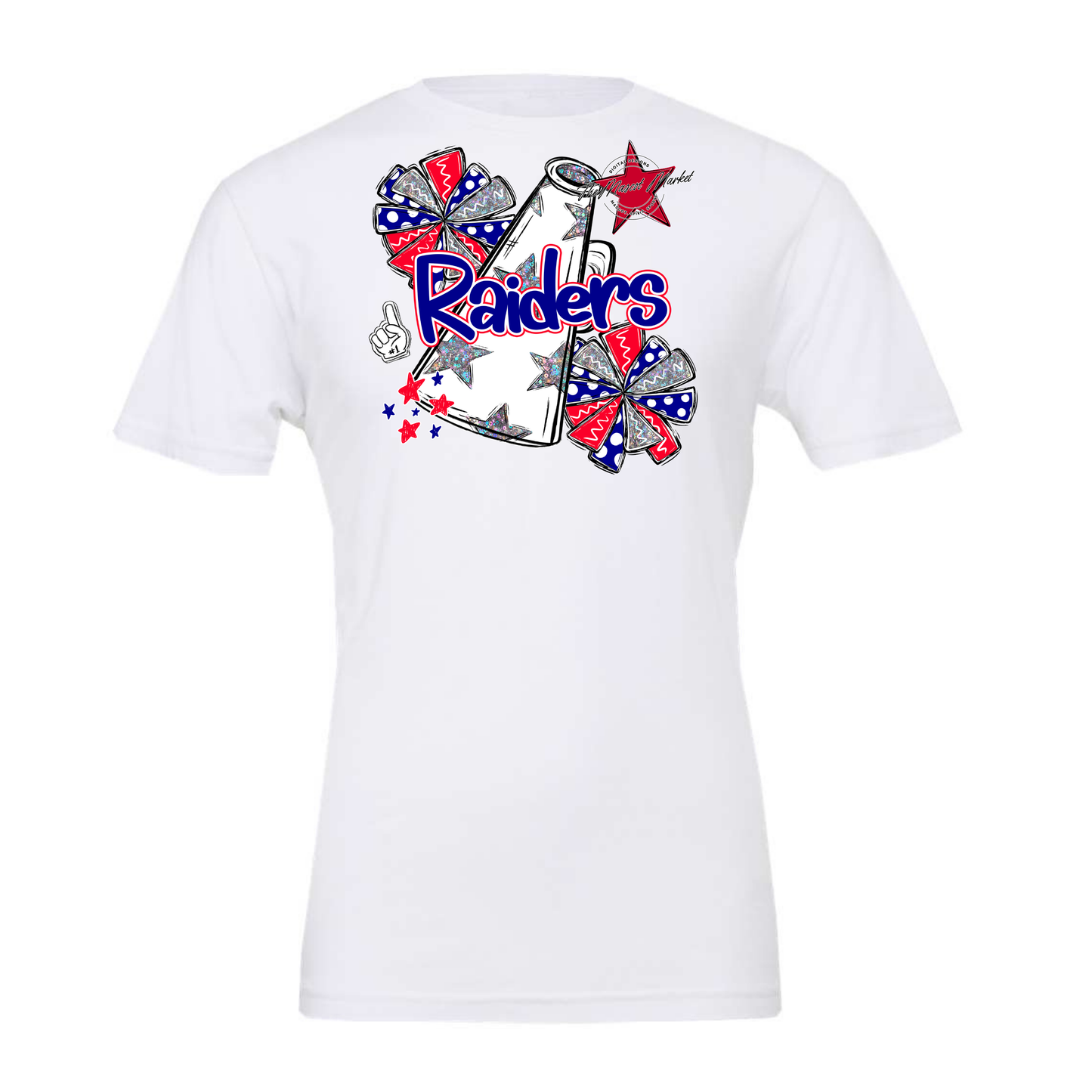 Raiders Alpha Megaphone Cheer-Blue-Red