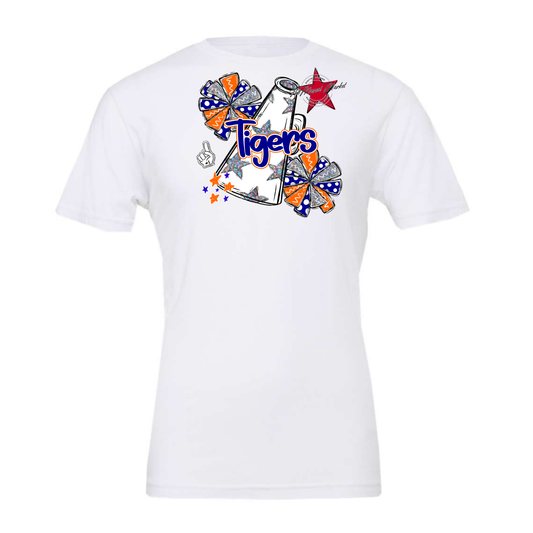 Tigers Alpha Megaphone Design-Blue-Orange